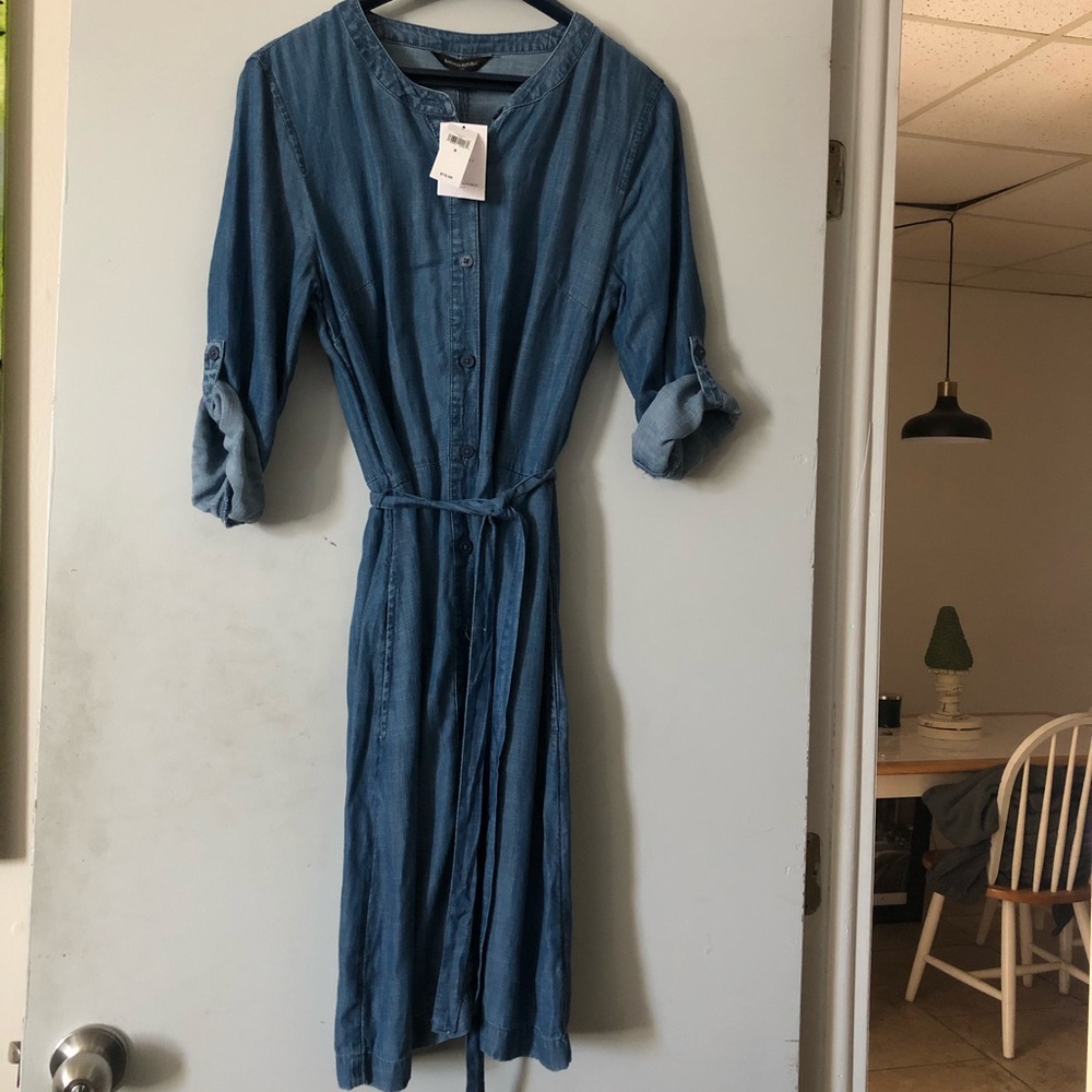 Banana republic denim dress size 8 NEW